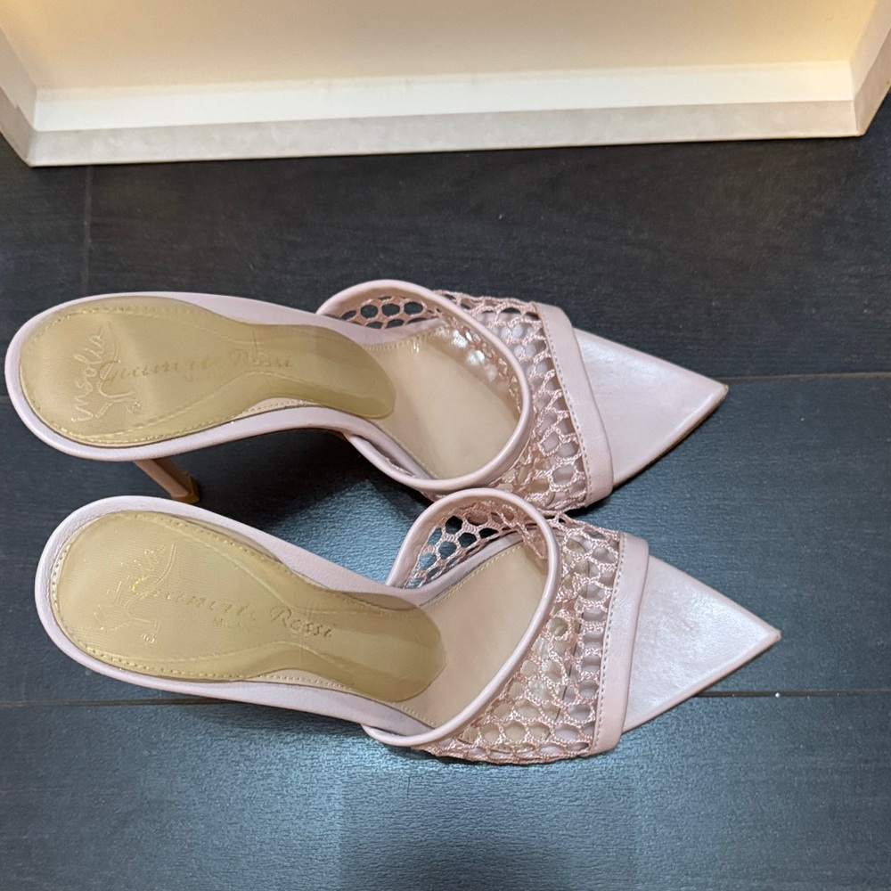 Gianvito Rossi Pink Mesh Heels